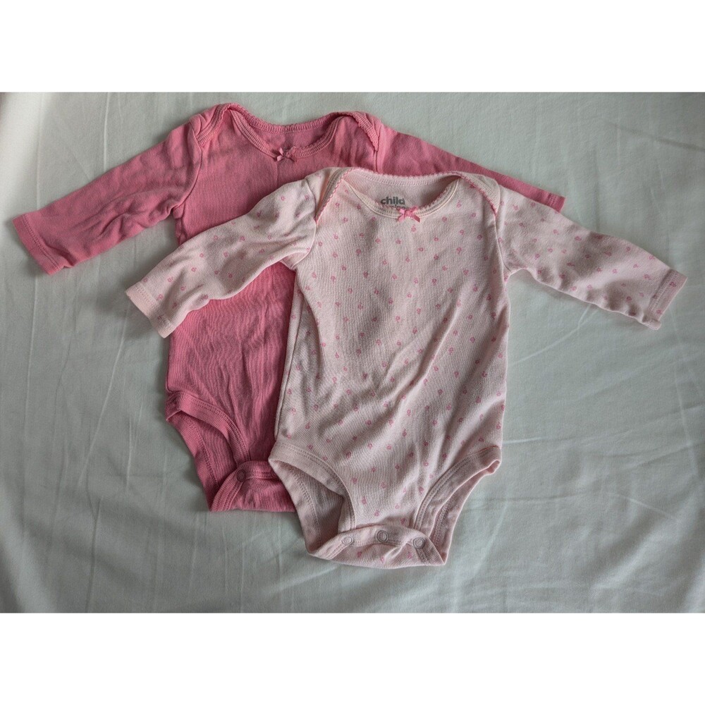 Carter's Long Sleeve Baby Bodysuits, 0-3M